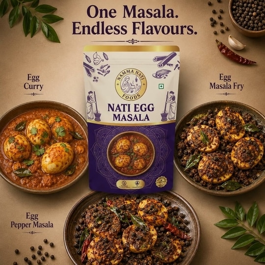 NAMMA NATI FOODS Special Masala | Authentic South Indian Spice Blend for Curry & Fry Recipes | Rich Aroma & Flavor | Premium Quality Masala | 75g