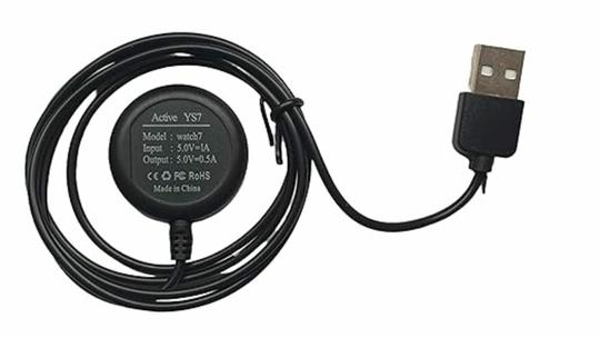KP Original Battery JW-14 Charger Compatible with Samsung Galaxy Watch Active 1/2, Galaxy Watch 3/4/5, 1M USB Charging Cable, Smartwatch Accessories, Black