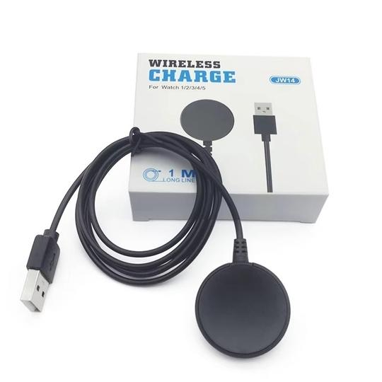 KP Original Battery JW-14 Charger Compatible with Samsung Galaxy Watch Active 1/2, Galaxy Watch 3/4/5, 1M USB Charging Cable, Smartwatch Accessories, Black