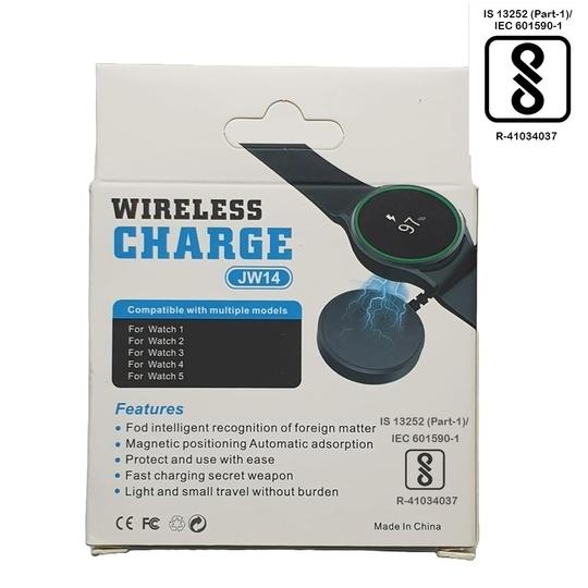 KP Original Battery JW-14 Charger Compatible with Samsung Galaxy Watch Active 1/2, Galaxy Watch 3/4/5, 1M USB Charging Cable, Smartwatch Accessories, Black