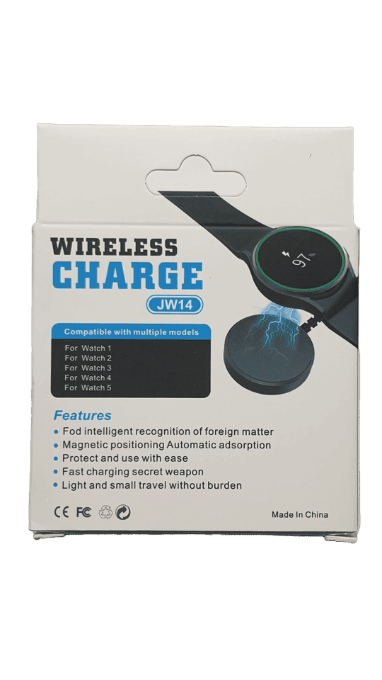 KP Original Battery JW-14 Charger Compatible with Samsung Galaxy Watch Active 1/2, Galaxy Watch 3/4/5, 1M USB Charging Cable, Smartwatch Accessories, Black