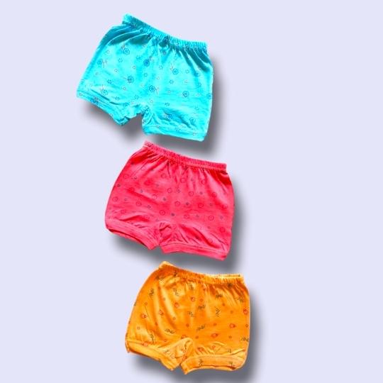 TwoLover Regular Fit Cotton Printed Innerwear for Baby Girls and Boys Comfortable Kid's Brief Panty Bloomers Drawer Underwear Multicolor Panties 11 - 12 Years Pack of 6