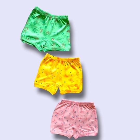 TwoLover Regular Fit Cotton Printed Innerwear for Baby Girls and Boys Comfortable Kid's Brief Panty Bloomers Drawer Underwear Multicolor Panties 11 - 12 Years Pack of 6