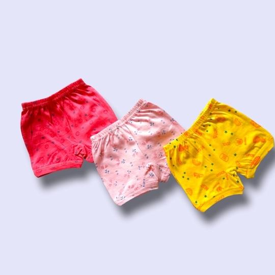 TwoLover Regular Fit Cotton Printed Innerwear for Baby Girls and Boys Comfortable Kid's Brief Panty Bloomers Drawer Underwear Multicolor Panties 11 - 12 Years Pack of 6