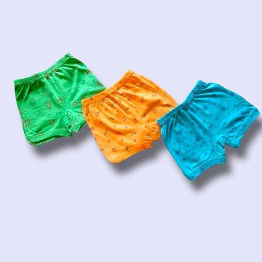 TwoLover Regular Fit Cotton Printed Innerwear for Baby Girls and Boys Comfortable Kid's Brief Panty Bloomers Drawer Underwear Multicolor Panties 11 - 12 Years Pack of 6
