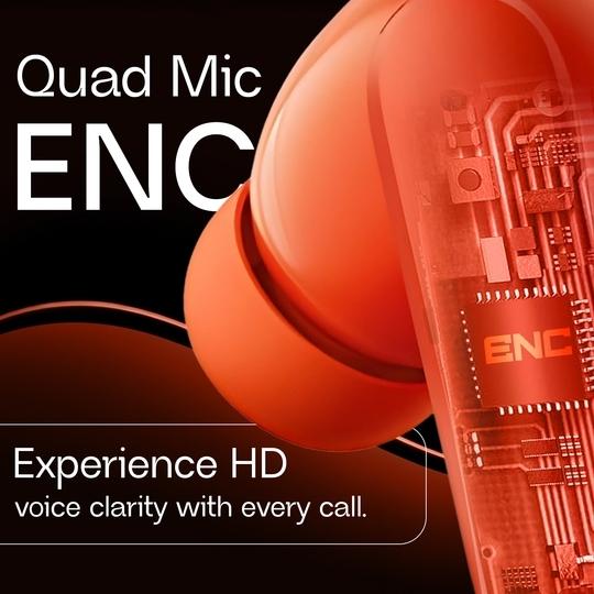 Tunifi Buds Pro with 45 dB ANC, Ultra Bass Technology & upto 40 hours of battery life