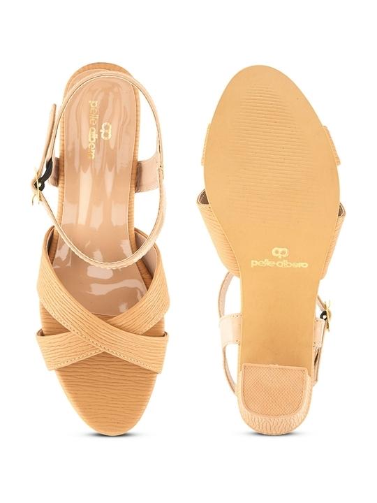 Pelle Albero Brown wedges sandal For Women