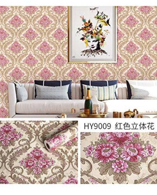 Jaamso Royals Multicolor PVC Decorative Wallpaper 200X45 cm( 200 CM X 45 CM )