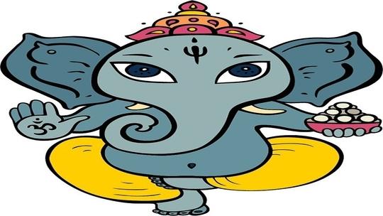 Asmi Collections 60 cm Asmi Collection Pvc Wall Stickers Beautiful God Ganesha Self Adhesive Sticker (Pack of 1) | Wall Sticker | waterproof wall sticker