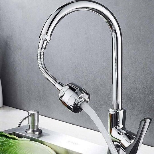 AeoFit 360 Rotatable Swivel Faucet Filter Shower Head With Hose Connector Movable Tap Faucet Nozzle (Screw On)