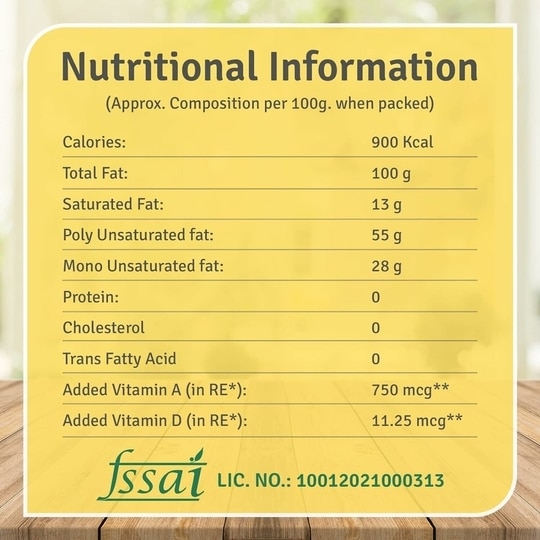 Korn Health 100% Pure Corn Oil - Nutritional Excellence, Cholesterol-Free, Versatile, and Balanced for Cooking | 5L