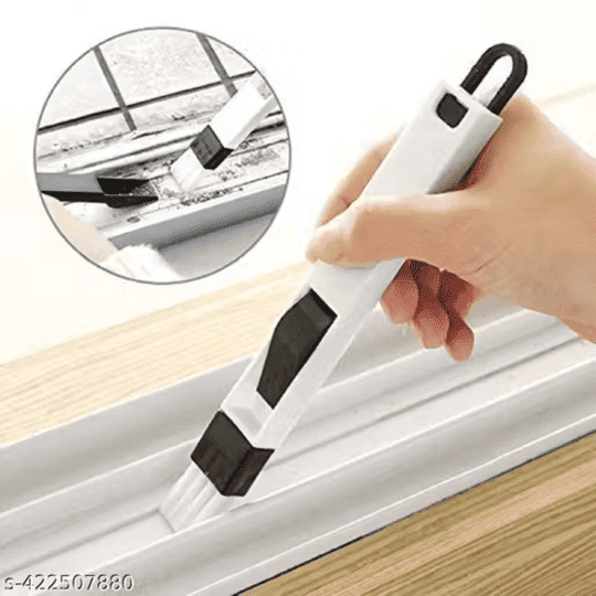 Qaswa Plastic Window Cleaning Brush Handheld Window Track Cleaner Tool for Sliding Windows Doors and Corners