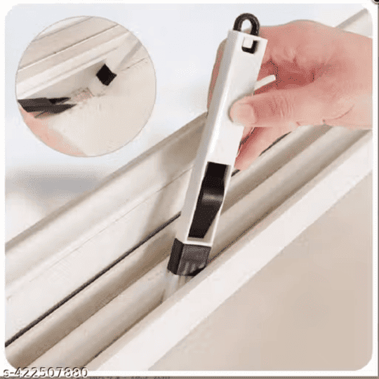 Qaswa Plastic Window Cleaning Brush Handheld Window Track Cleaner Tool for Sliding Windows Doors and Corners