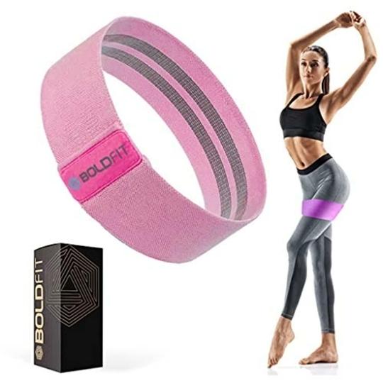 BOLDFIT Fabric Resistance Band - Loop Hip Band for Women & Men for Hip (Medium) Hip Support