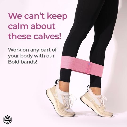 BOLDFIT Fabric Resistance Band - Loop Hip Band for Women & Men for Hip (Medium) Hip Support