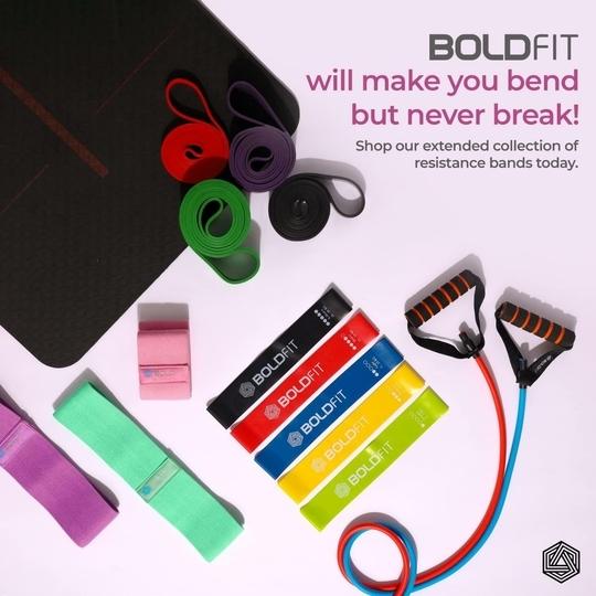 BOLDFIT Fabric Resistance Band - Loop Hip Band for Women & Men for Hip (Medium) Hip Support