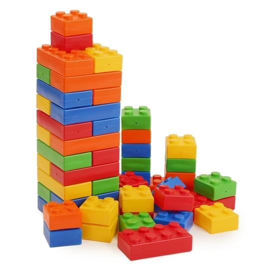 Vastate Satsun Building Blocks with Wheel/Smart Activity Train Blocks For Kids 60+pcs  (Multicolor)