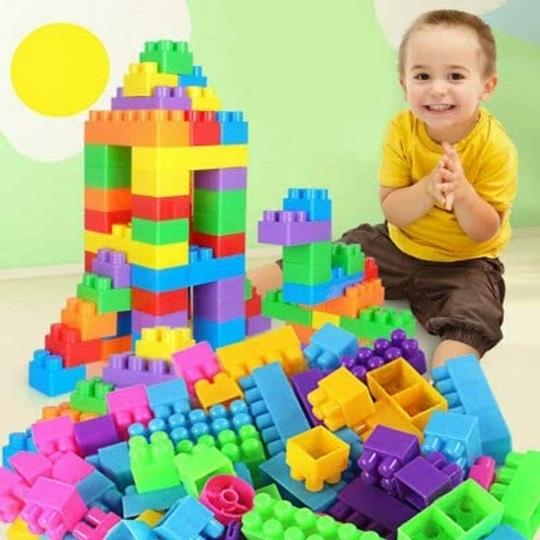 Vastate Satsun AEXONIZ TOYS Non-Toxic Train Building Blocks Game Toys Building Blocks Toy Set 60 PCs