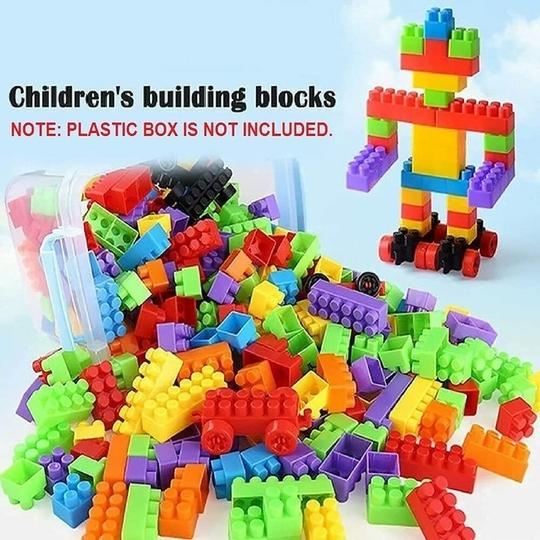Vastate Satsun Building Blocks (52 pcs Block and 8 Wheels Total  60 Pieces )