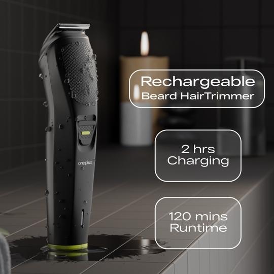 One Plus OP 531 Pro 5 in 1 Face, Body & Private Parts,DualCut Tehnology Grooming Kit Trimmer 120 min Runtime 4 Length Settings