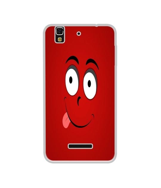 Casotec Greedy Smile Design Printed Silicon Soft TPU Back Case Cover for Yu Yureka