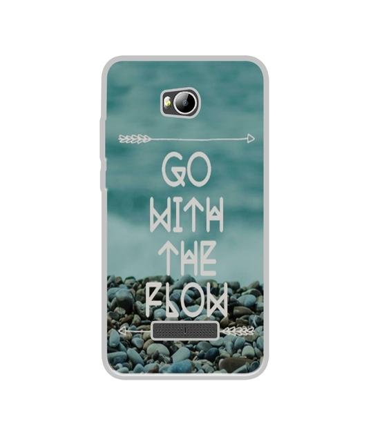 Casotec Arrow Design Printed Silicon Soft TPU Back Case Cover for Micromax Canvas Spark 3 Q385