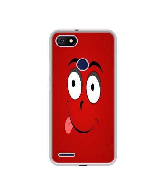 Casotec Greedy Smile Design Printed Silicon Soft TPU Back Case Cover for Gionee F205 Pro