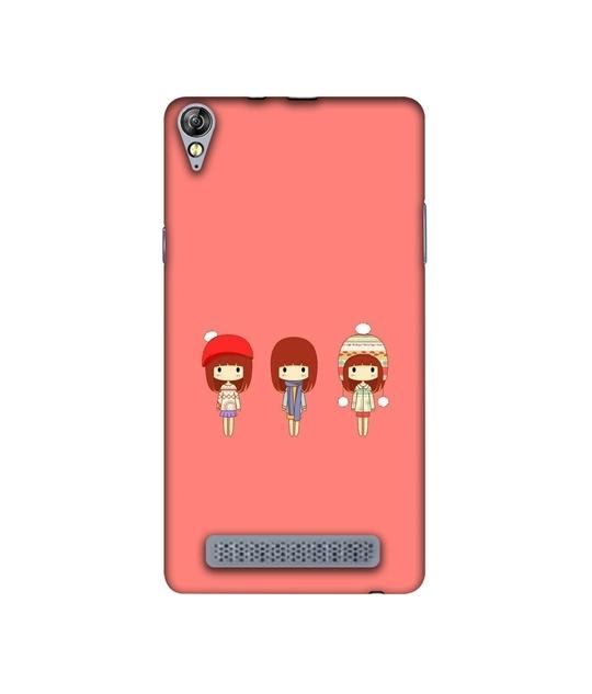 Casotec Cute Girls Design Printed Silicon Soft TPU Back Case Cover for Micromax Canvas Fire 6 Q428
