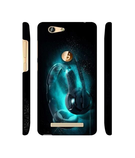 Casotec Cool Headphone Design 3D Printed Hard Back Case Cover for Gionee F103 Pro