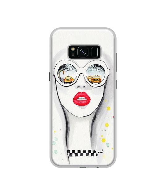 Casotec Girl Design Printed Silicon Soft TPU Back Case Cover for Samsung Galaxy S8