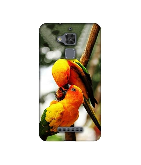Casotec Love Bards Design Printed Silicon Soft TPU Back Case Cover for Asus Zenfone 3 Max ZC520TL