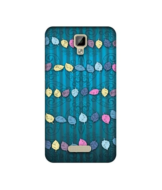 Casotec Leafs Design Printed Silicon Soft TPU Back Case Cover for Gionee P7