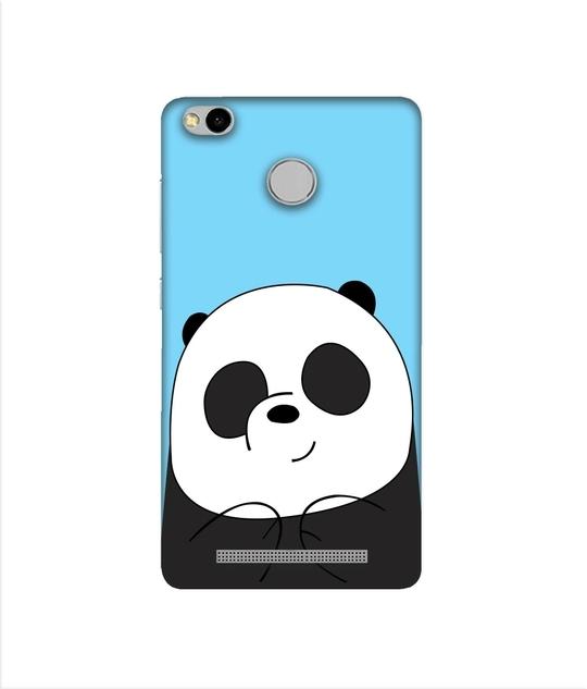 Casotec Cute Panda Design 3D Printed Hard Back Case Cover for Mi Redmi 3S Prime