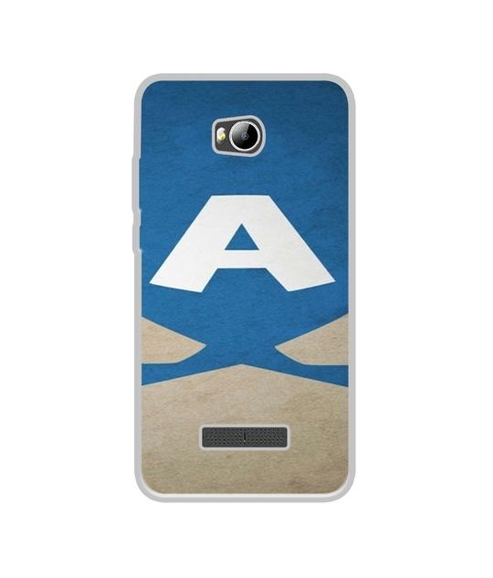 Casotec A Text Design Printed Silicon Soft TPU Back Case Cover for Micromax Canvas Spark 3 Q385