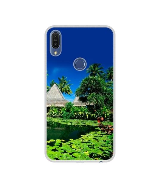 Casotec Tropics Water Design Printed Silicon Soft TPU Back Case Cover for Asus Zenfone Max Pro (M1) ZB601KL