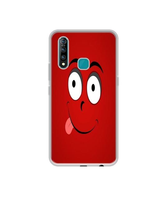 Casotec Greedy Smile Design Printed Silicon Soft TPU Back Case Cover for Vivo Z1 Pro