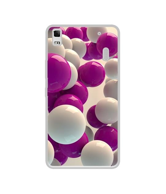 Casotec 3D Balloons Design Printed Silicon Soft TPU Back Case Cover for Lenovo K3 Note / A7000