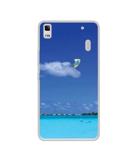 Casotec Maldivies Ocean Design Printed Silicon Soft TPU Back Case Cover for Lenovo K3 Note / A7000