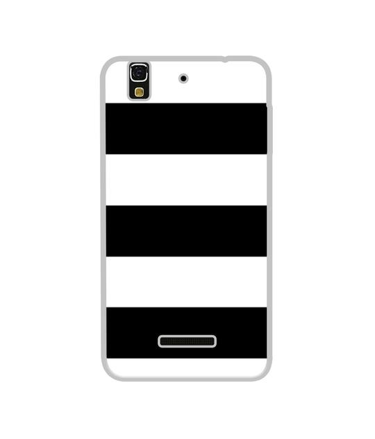 Casotec Black & Design Design Printed Silicon Soft TPU Back Case Cover for Yu Yureka