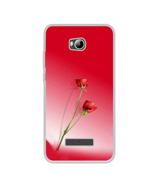 Casotec Red Roses Design Printed Silicon Soft TPU Back Case Cover for Micromax Canvas Spark 3 Q385