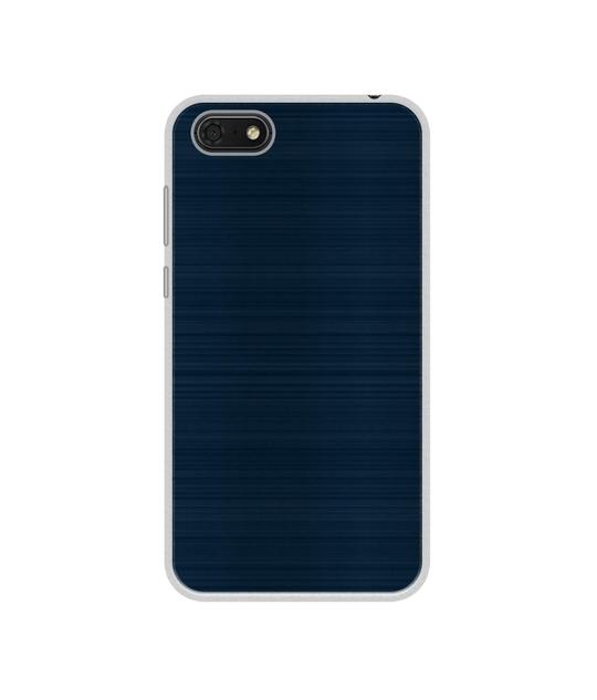 Casotec Blue Line Design Printed Silicon Soft TPU Back Case Cover for Huawei Honor 7s