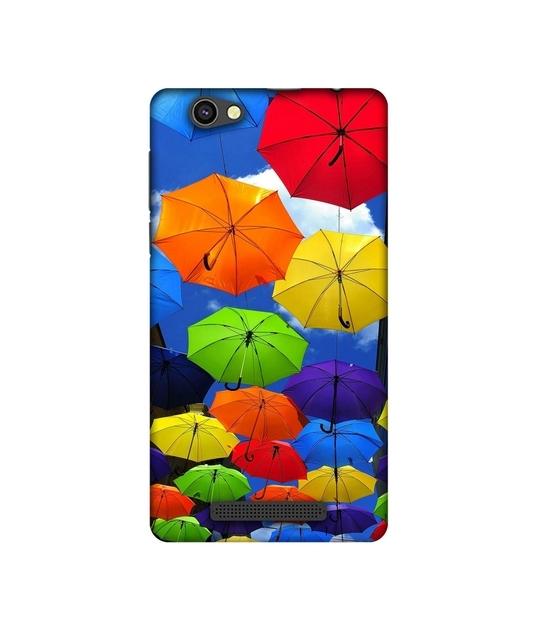 Casotec Colorful Umbrellas Design Printed Silicon Soft TPU Back Case Cover for XOLO Era 4G
