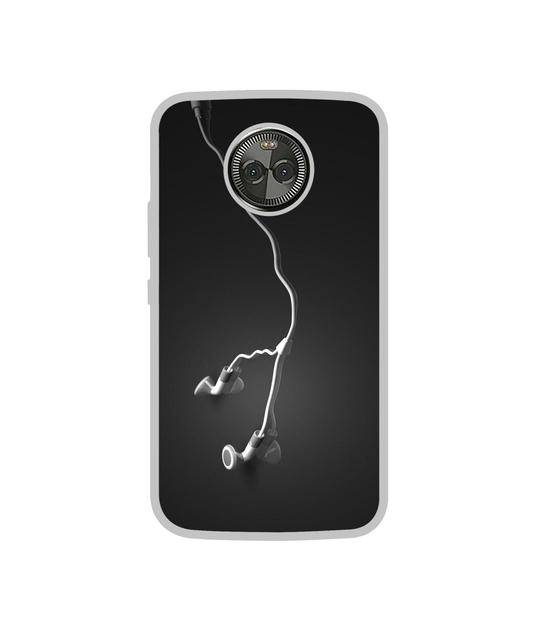 Casotec Music Design Printed Silicon Soft TPU Back Case Cover for Motorola Moto X4