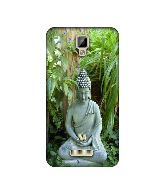 Casotec Buddhism Design Printed Silicon Soft TPU Back Case Cover for Gionee P7