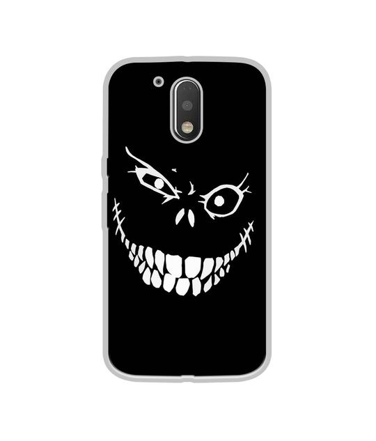 Casotec Face of Fear Design Printed Silicon Soft TPU Back Case Cover for Motorola Moto G4 Plus