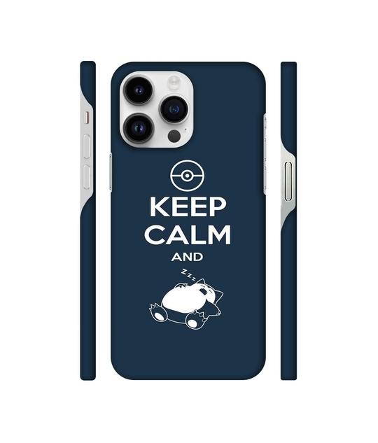 Casotec Sleep Pattern Design 3D Printed Hard Back Case Cover for Apple iPhone 14 Pro