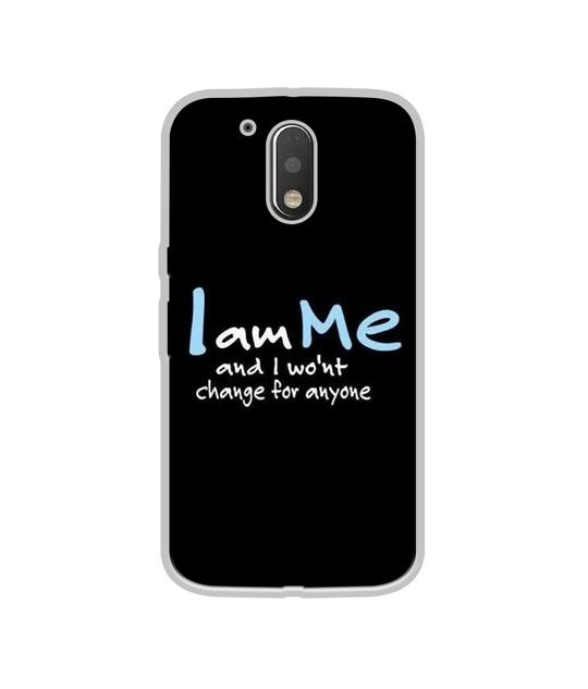 Casotec Quotes Design Printed Silicon Soft TPU Back Case Cover for Motorola Moto G4 Plus