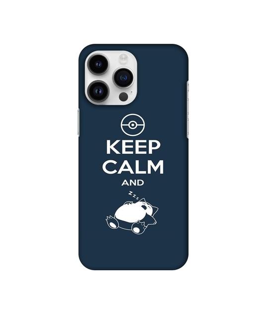 Casotec Sleep Pattern Design 3D Printed Hard Back Case Cover for Apple iPhone 14 Pro