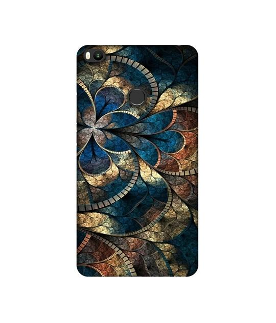 Casotec Fractional Pattern Design Printed Silicon Soft TPU Back Case Cover for Xiaomi Mi Max 2