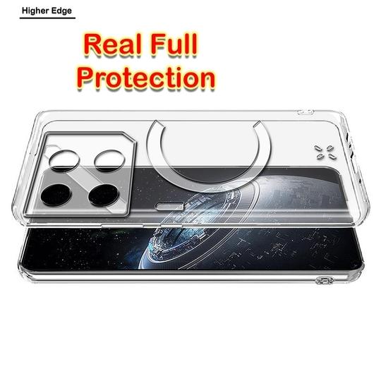 Casotec Crystal Clear Back Case for Infinix GT 20 Pro 5G | Raised Bumps for Camera & Screen Protection | Clear Soft Silicone Back Case Cover for Infinix GT 20 Pro 5G (TPU | Transparent)